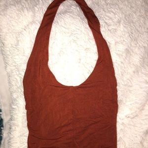 Burnt orange halter top
